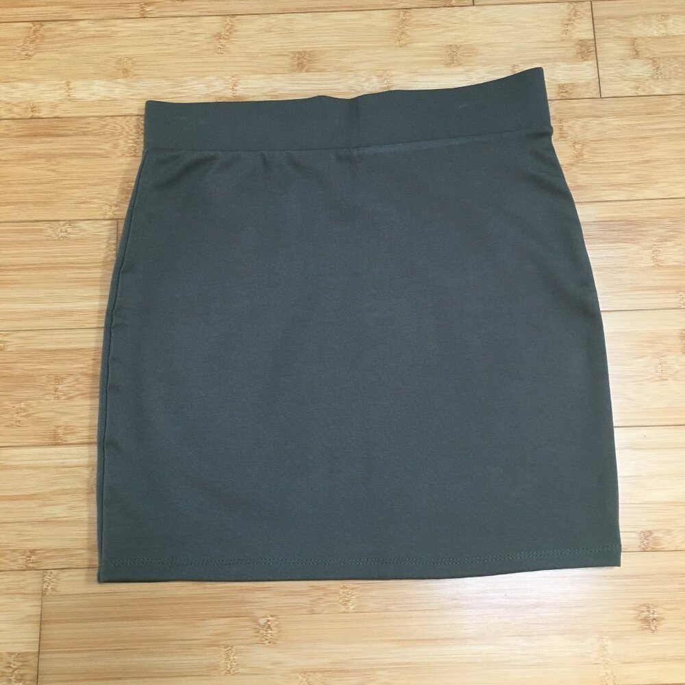 NWOT ReVamped Olive Green Bodycon Skirt